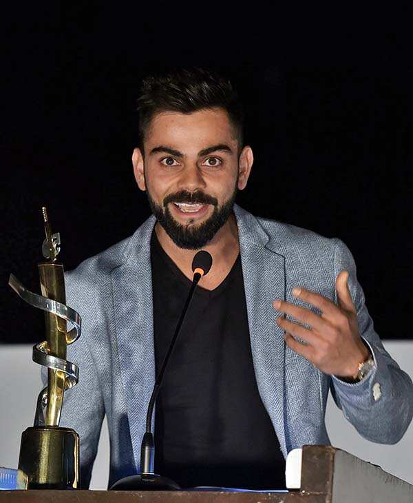 Virat Kohli honoured for completing 50 international hundreds