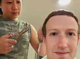 Picture of Mark Zuckerberg getting haircut from wife goes viral